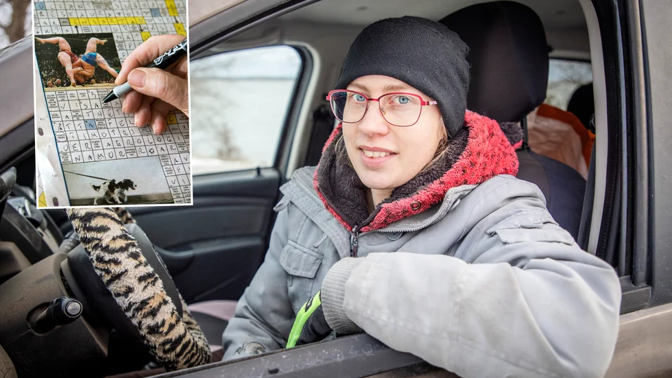 Cecilia Mårtensson kör varje natt sin tidningsutdelarrunda på Fårö. 02-färjan till Broa, i regel 05 tillbaka. Så inte i torsdags morse, hon blev kvar i över ett dygn sedan färjorna hindrades av stormen. Tack och lov hade hon massor av korsord som förströelse.