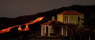 Jordbävning vid vulkanutbrott på La Palma
