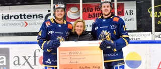 Visby Roma stöttar Amanda med 10 000 kronor