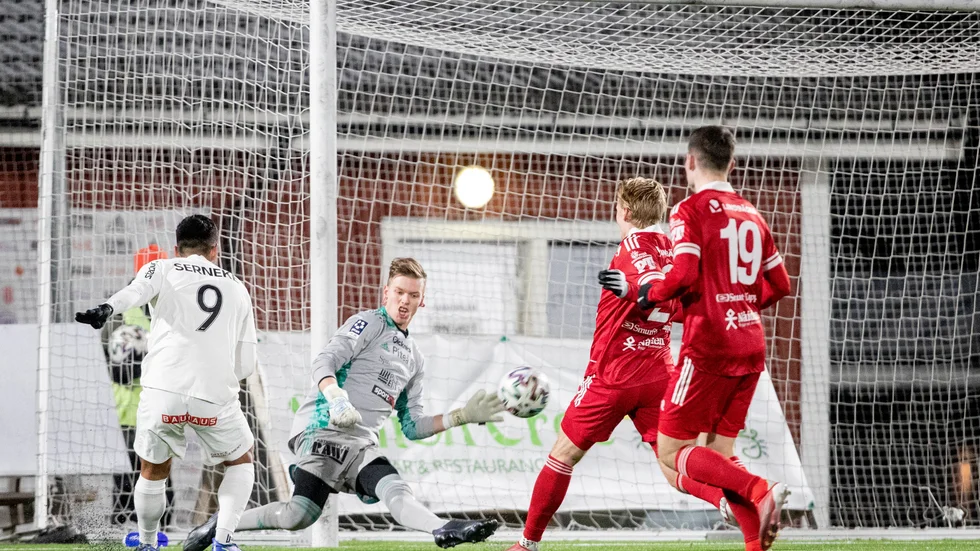 Målvakten Isac Stubbfält fortsätter i Piteå IF kommande säsong. (Arkivbild)