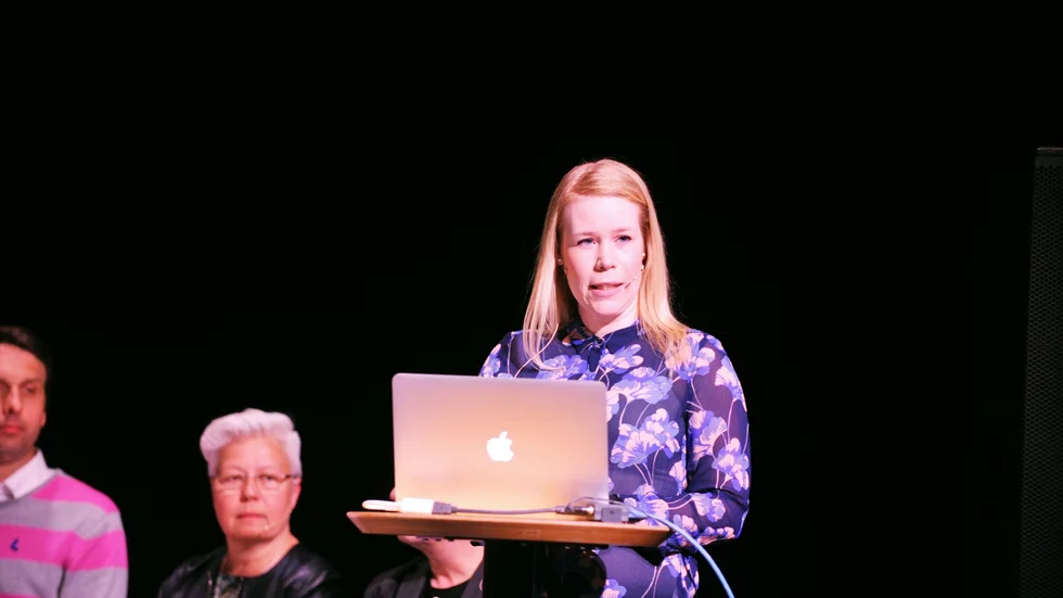 Therese Bäckström Zidohli, projektledare för kulturhuset. 