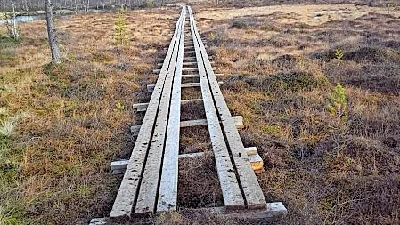 Vittangi sameby Vittangi sameby byggde under 2015 spänger för att skydda fjällmiljön. Foto: Länsstyrelsen Västerbotten.
