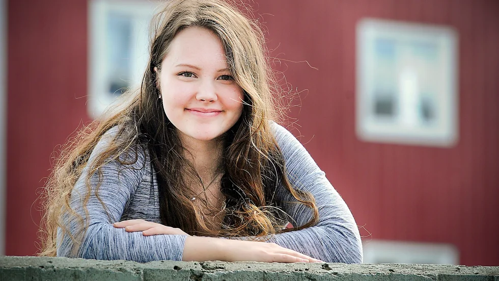 BRA RESULTAT. 16-åriga Hannah Marklund provade på livet som egen företagare i sommar. Foto: Leif Andersson.