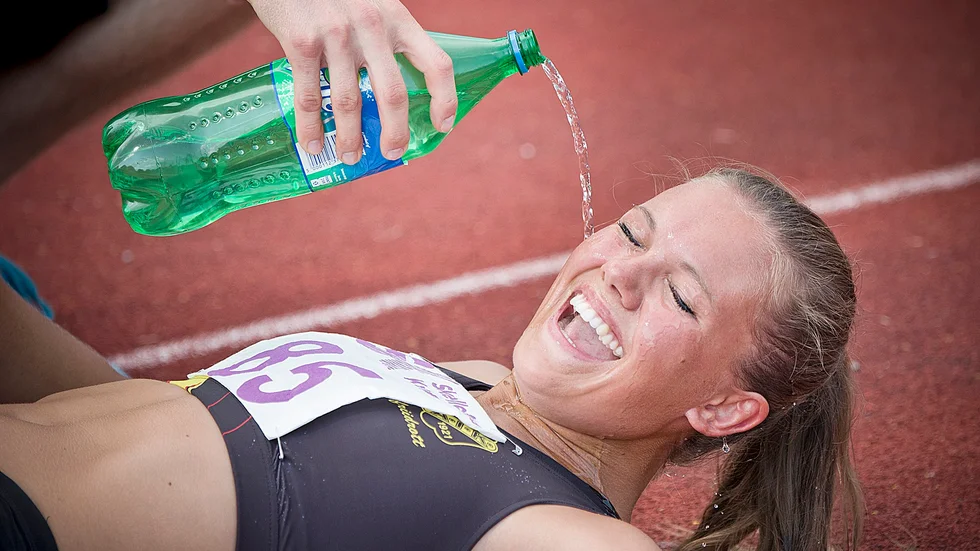 Nöjd. Evelina Nilsson tog sig till final i JSM och uppnådde säsongens stora mål. Foto: Arkivbild: Lars Eriksson.