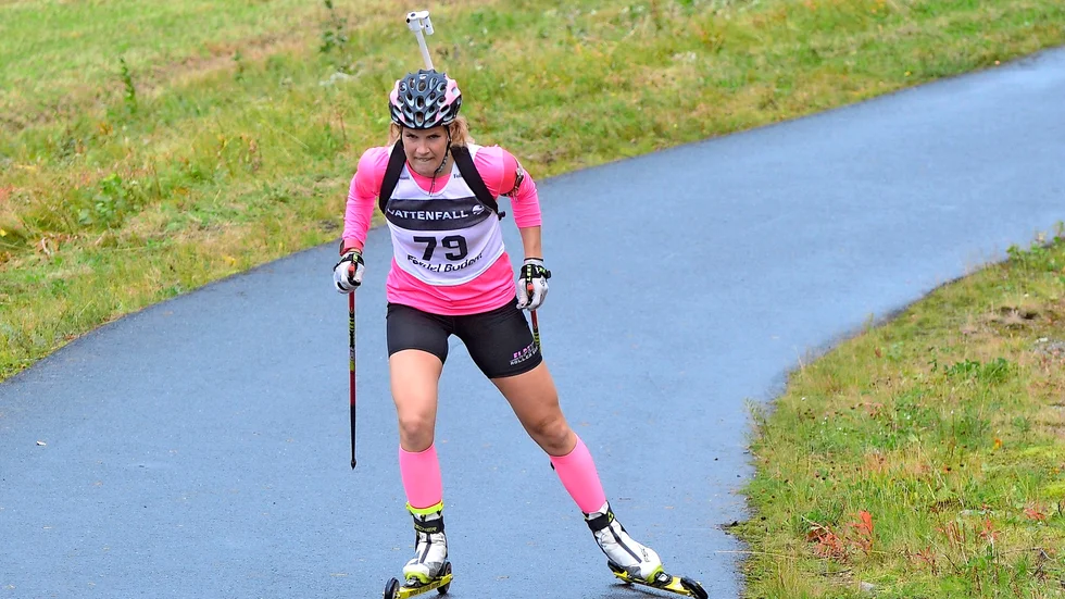 Topp fem. Ett silver på distansen och en femteplats på sprinten blev Ingela Anderssons SM-facit. Foto: Erling Mohlin.
