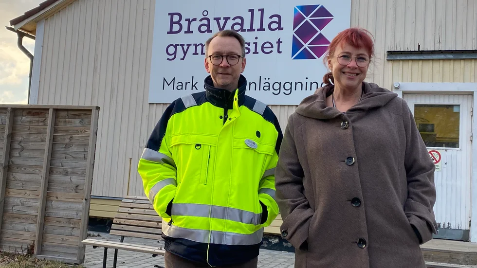 Jörgen Strömberg och Susanna Ölander Borg är båda rektorer på Bråvallagymnasiet.