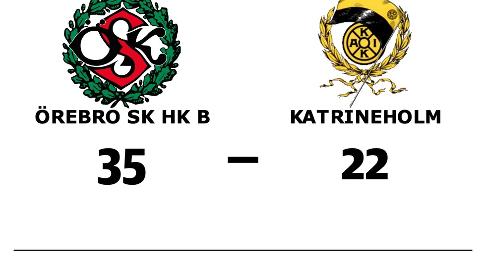 Örebro SK HK B vann mot Katrineholms AIK