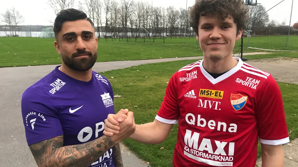Futsal och fotboll. Mille Hamasaid i Motala futsalklubb och Olle Wetterhall i Borens IK ska samarbeta mer, från och med nu. 