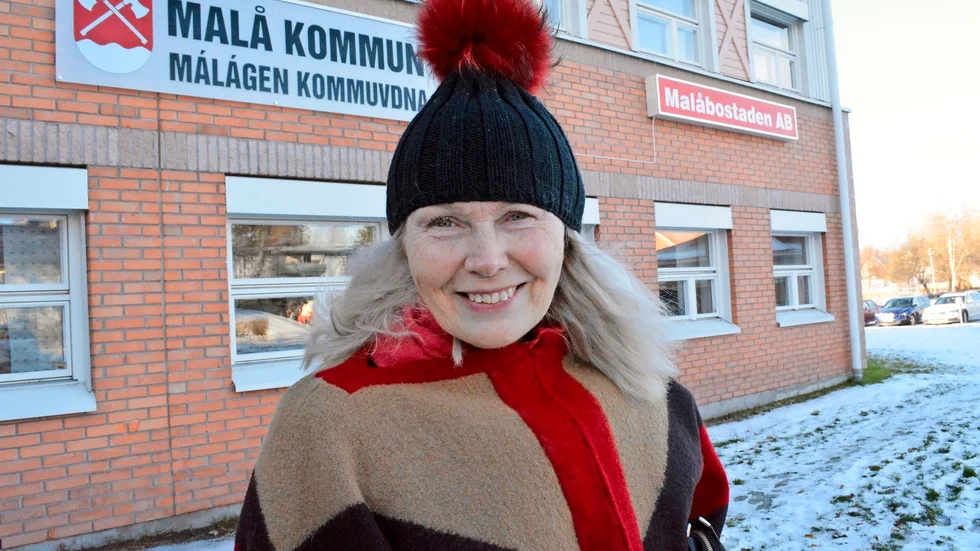 Brinner för Malå. Anna-Karin Horney är övertygad om att Malåborg kan utvecklas och blir något mycket mer än idag. Foto: Lennart Enkvist.