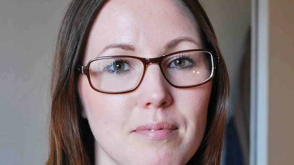 Nöjd Lisa Nilsson, praktikhandläggare på Skellefteå kommuns arbetsmarknadsenhet.