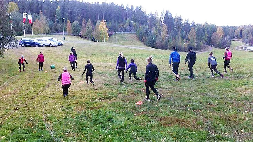 Erikslid. En höstmorgon i Erikslidbacken.