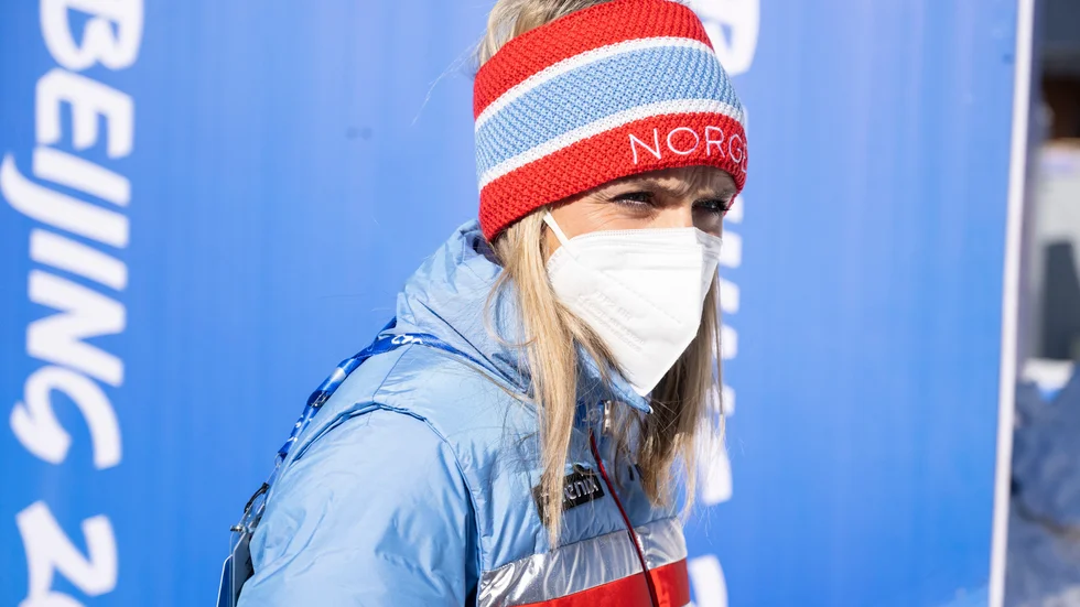 Therese Johaug är på plats i OS-bubblan i Zhangjiakou efter förra veckans coronakaos.