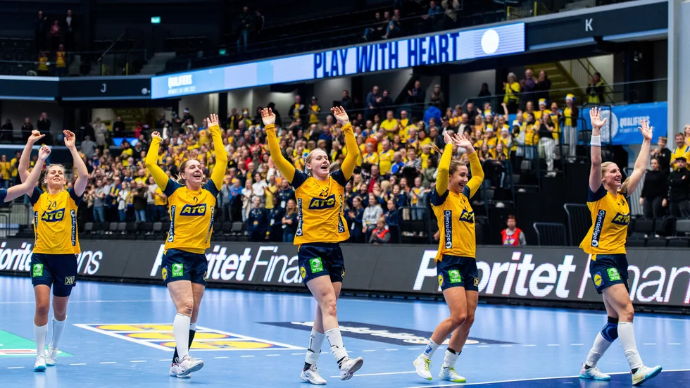 När Sverige och Island spelade EM-kval i Stiga Sports Arena var det fest på läktarna.