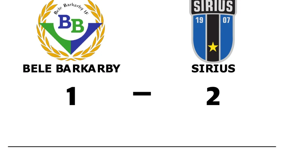 Bele Barkarby FF förlorade mot IK Sirius FK