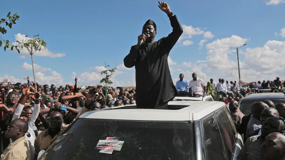 Oppositionsledaren Raila Odinga ställer upp i ett femte presidentval. Arkivbild.