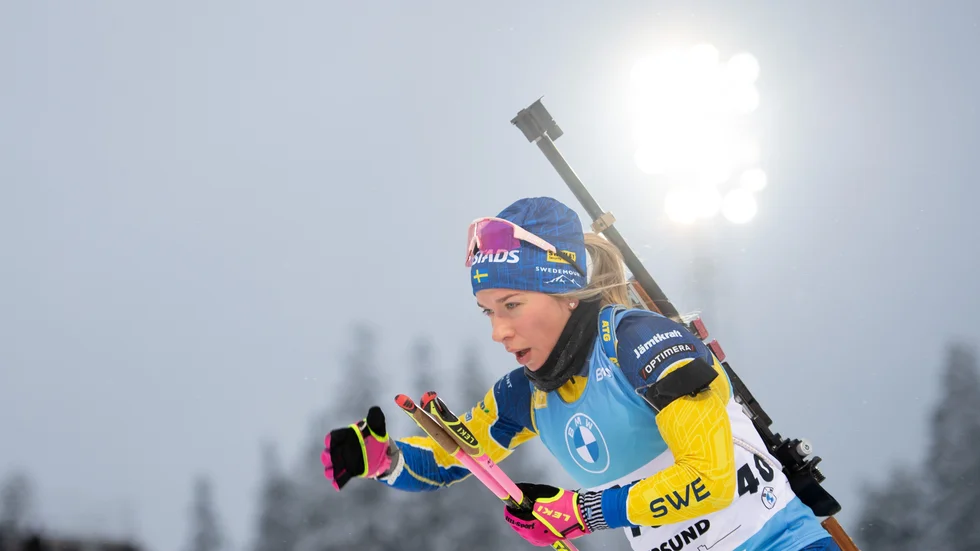 Med en 12:e plats i sprinten åker även Piteå Skidskytteklubbs Anna Magnusson stafetten på lördag.