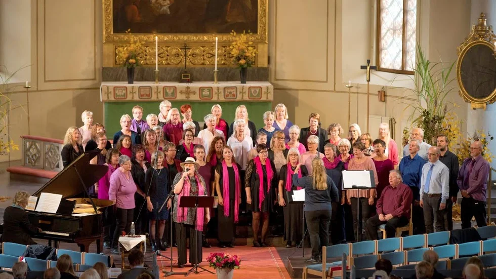 Joysingers vid 10-årsjubileet nyligen i Risinge kyrka.