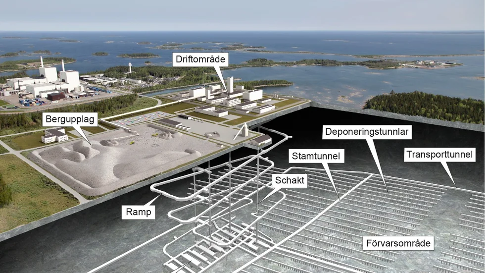 Slutförvaret kommer att bli desto större under jord än vad det är ovan jord.