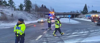 Bärgare fick kalla på bärgare efter trafikolycka i Oxelösund