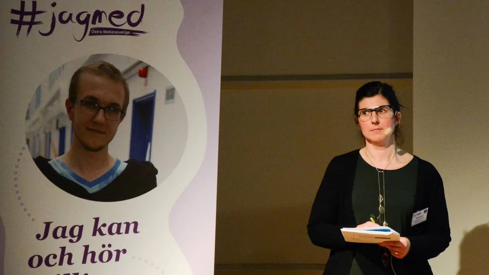 Sofia Nyström. Tillsamman med Sofia Nordmark fungerar hon som extern utvärderare av "#jagmed".