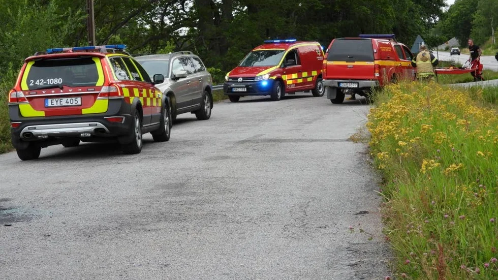 Räddningstjänst larmades till sjön Mårn.