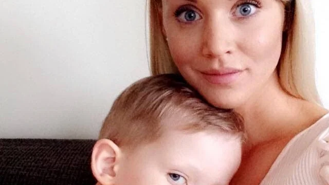 Vill hjälpa. Heidi Becker och sonen Charlie.