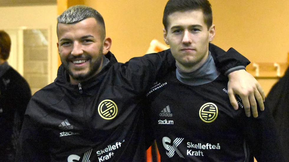 Nya ansikten. Ermin Kojic och Danny O´Brien provtränar med Skellefteå FF. Foto: Roger Lindström.