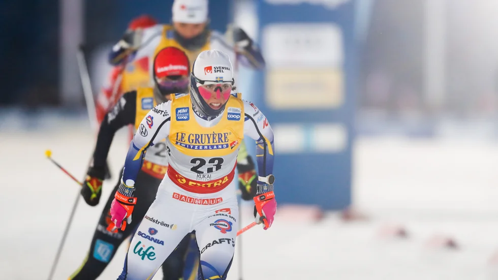 Charlotte Kalla blev sista svenska under söndagens jaktstart, inte formbeskedet hon ville ha med sig hem från Ruka.