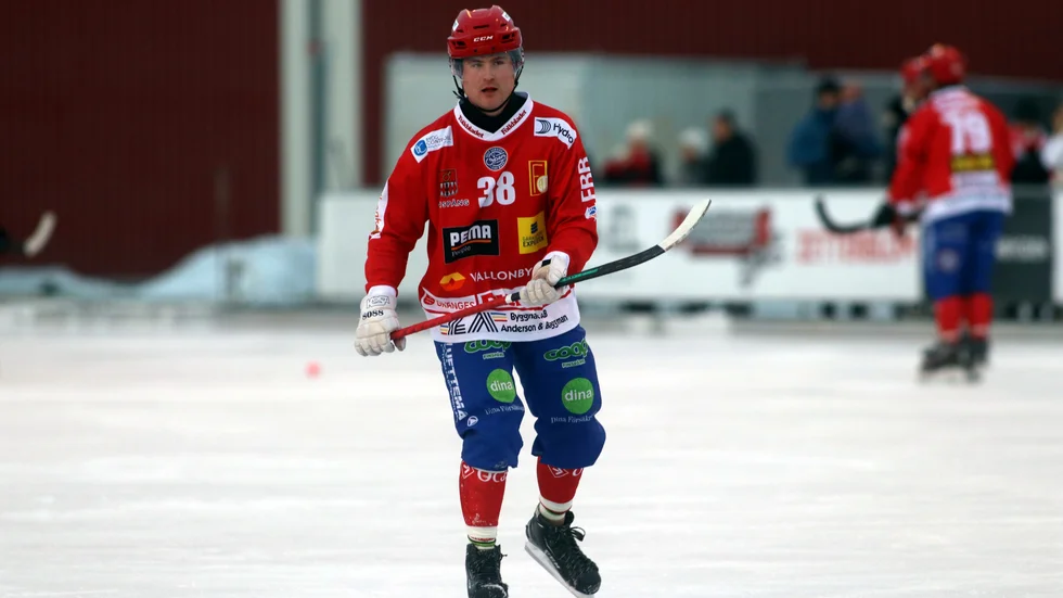 Arvid Larsson Niberius blev målskytt och drog på sig två utvisningar.