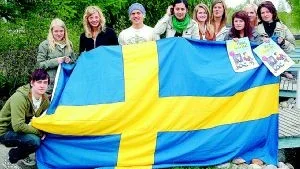 arrangörsgruppen. Petter Karlsson, Sanna Eriksson, Malin Höglund, Kim Lundmark, Lahib Higel, Elin Asplund, Sandra Åsten, Elin Wikström, Jenny Stare och Eva Bryggman håller i nationaldagsfirandet i Piteå.