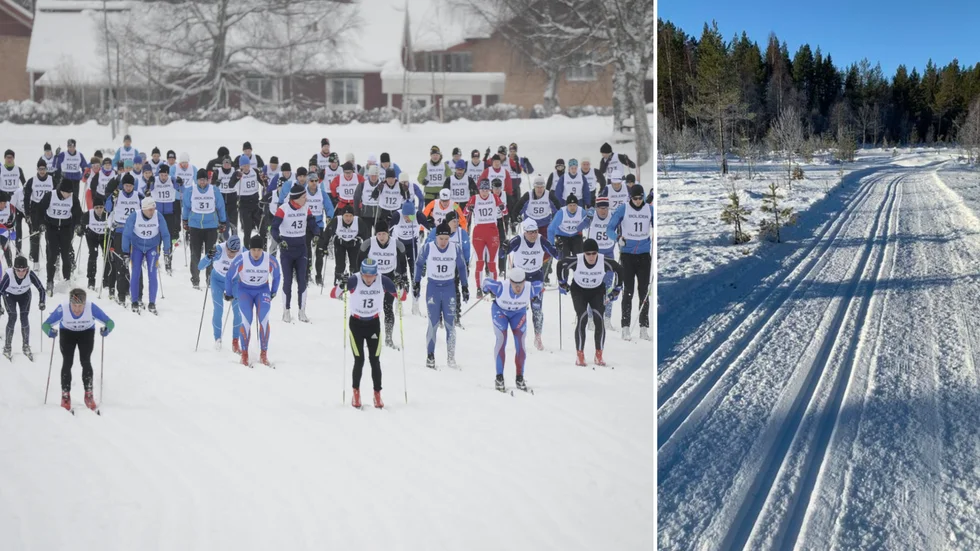 Över 400 åkare väntas starta i Malmstråket 2023. Till höger ser ni de fina spåren under fredagen, som arrangören jobbat hårt med i vinter. Under natten till lördag väntas dock en hel del nysnö falla. Till vänter en start från förr, ett antal år sedan helt enkelt. 