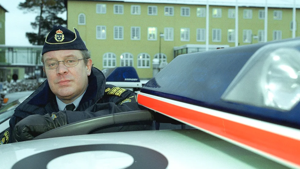 Lars Engström fungerade som Mats Löfvings mentor. Här en bild från Engströms tid som länspolismästare i Östergötland. 