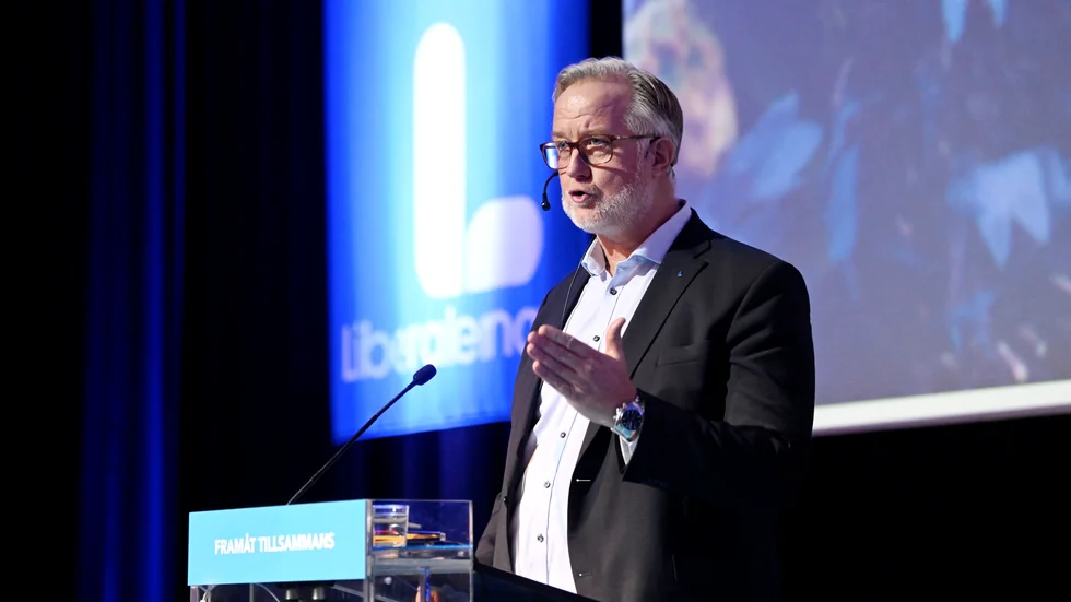 Liberalernas partiledare Johan Pehrson.