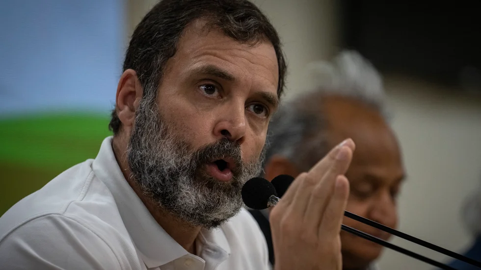 Rahul Gandhi leder oppositionspartiet Kongresspartiet. Arkivbild.