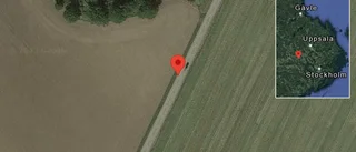 Stopp på väg 55 på grund av en singelolycka