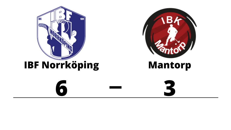 IBF Norrköping vann mot IBK Mantorp