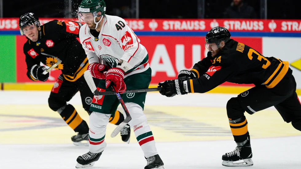 Tom Kühnhackl (th) vare en av AIK:s bästa i CHL-kvarten. 