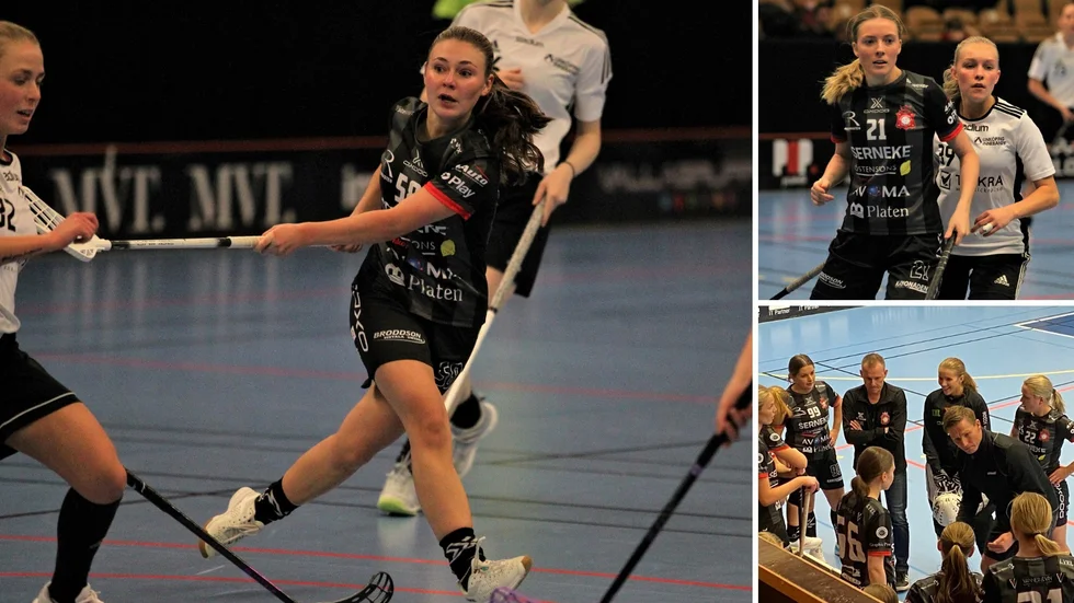 Solfjäderstadens Rebecca Andersson och Stella Kolbrink-Blomberg gjorde båda mål i segermatchen mot Linköping IBK UU, tidig seriefinal i tvåan. "Kul när det blir bra matcher", sade tränaren Fredrik Blomberg efter 5-4-segern.