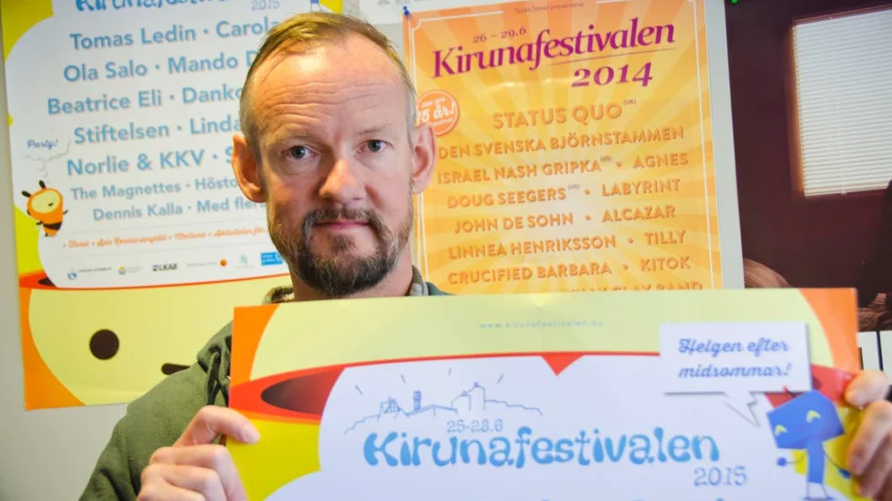 KIRUNAFESTIVAL. Festivalgeneralen Robert Gustafsson är i full gång med att att boka artister inför årets Kirunafestival.