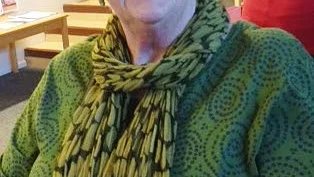 Gudrun Häggs  berättade om en utbildningsdag på temat ”Friskvårdspeppning” som hon deltagit i.