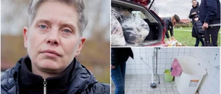 Tuff vardag på boendet i Klintehamn • ✓ Avloppsvattnet rinner ut ✓ Slitna lokaler ✓ Beroende av gåvor • ”Varje dag är en kamp”