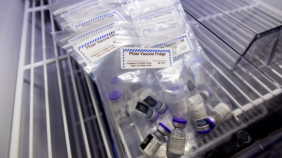 Pfizer-Biontech-vaccin behöver förvaras kallt.