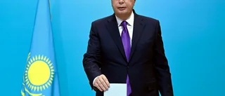 Kazakstans sittande president mot seger