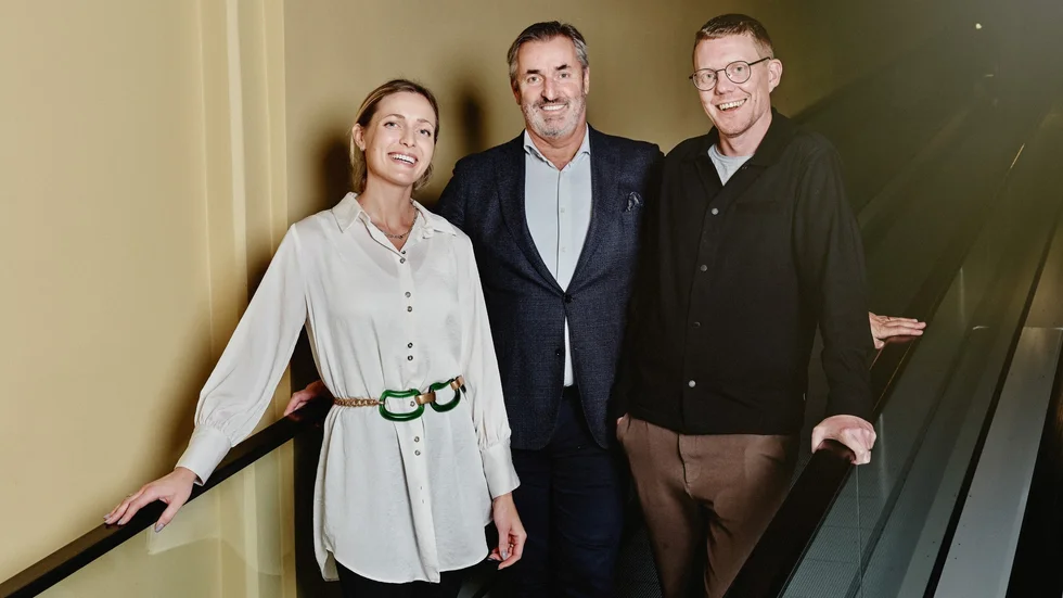 Frida Svensson, från Pamica, Jan-Olof Svensson, vd för Pamica och Niclas Wikström, grundare PPP.
