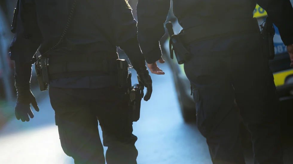 De personer som deltog i bråket i Märsta ville inte ha kontakt med polisen. 