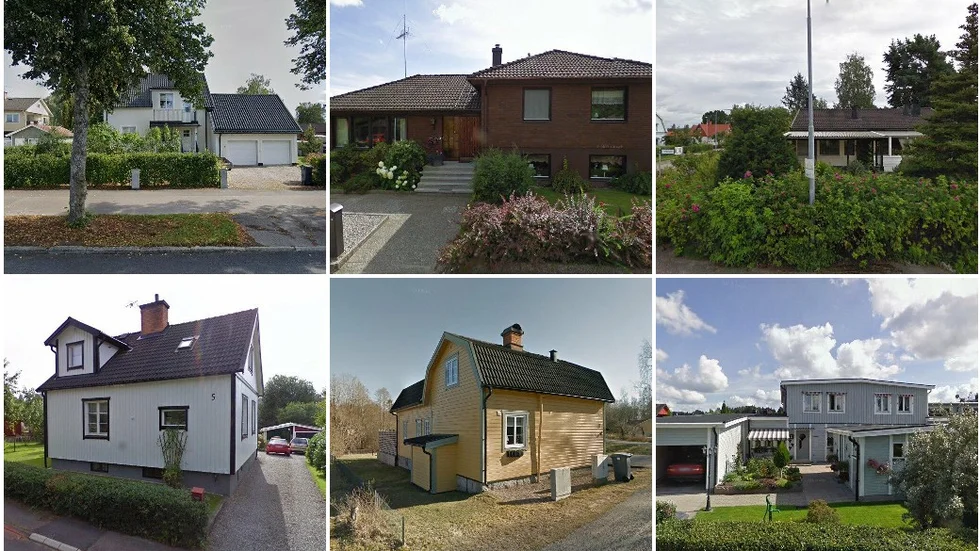 Västgötagatan 9, Skalltorpsgatan 28, Tallåsvägen 1, Åkragatan 5, Vinkelvägen 11 och Krusbärsvägen 9A
