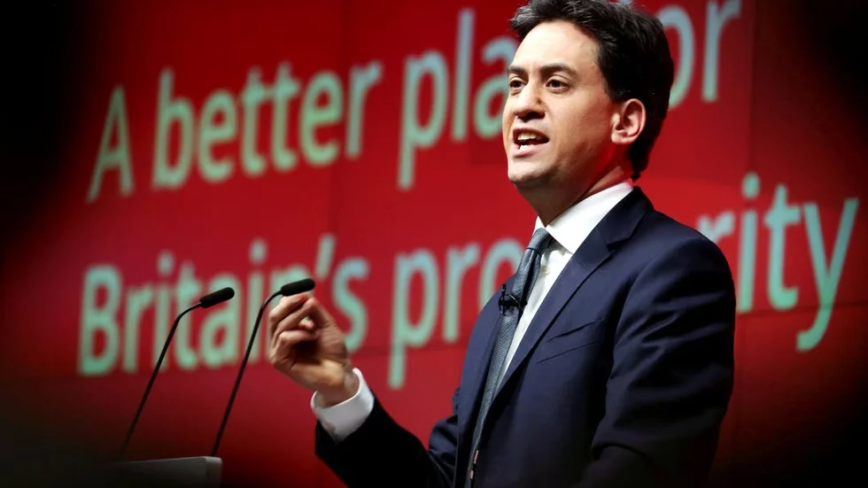VAL. Ed Miliband leder Labour och oppositionen i Storbritannien, som går till val 7 maj.