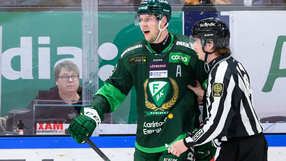 Färjestads Victor Ejdsell avgjorde matchen mot Örebro. Arkivbild.