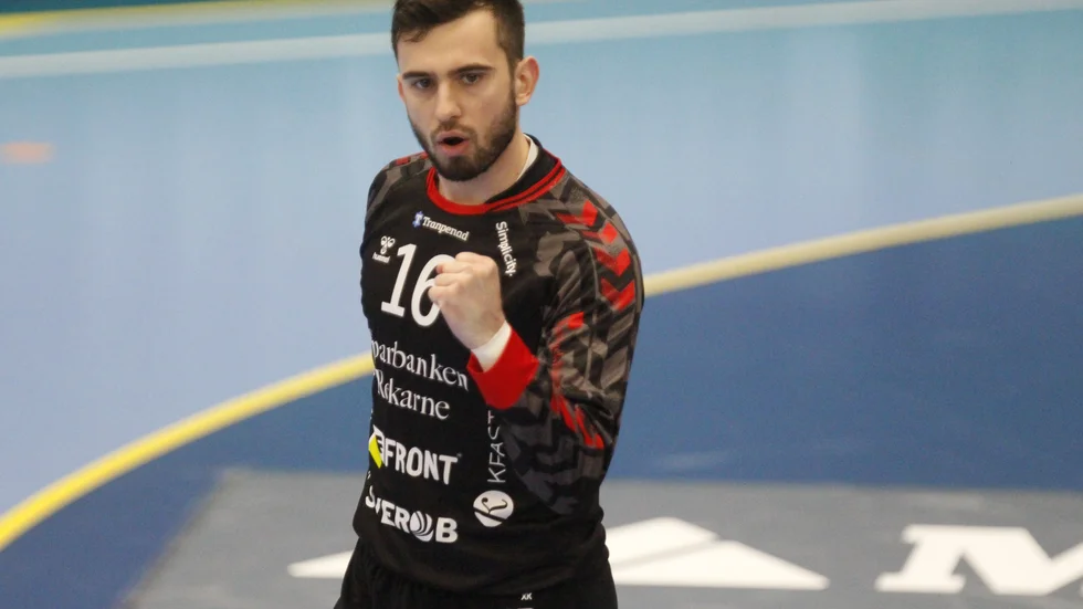 Målvakten Matija Spikic svarade för en enormt bra insats när Guif slog Alingsås i slutet av december.
