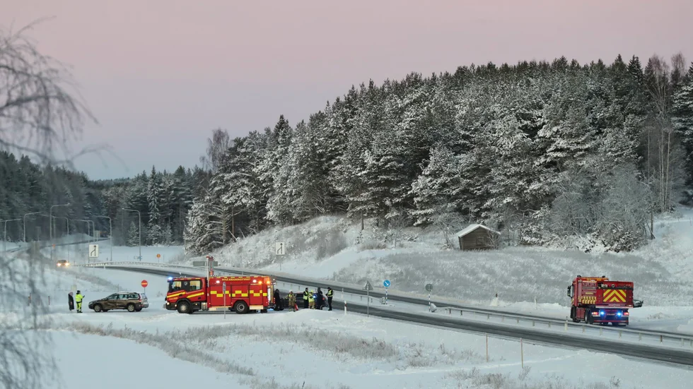 En sidokollision inträffade på fredagsmorgonen i Svensbyn.
